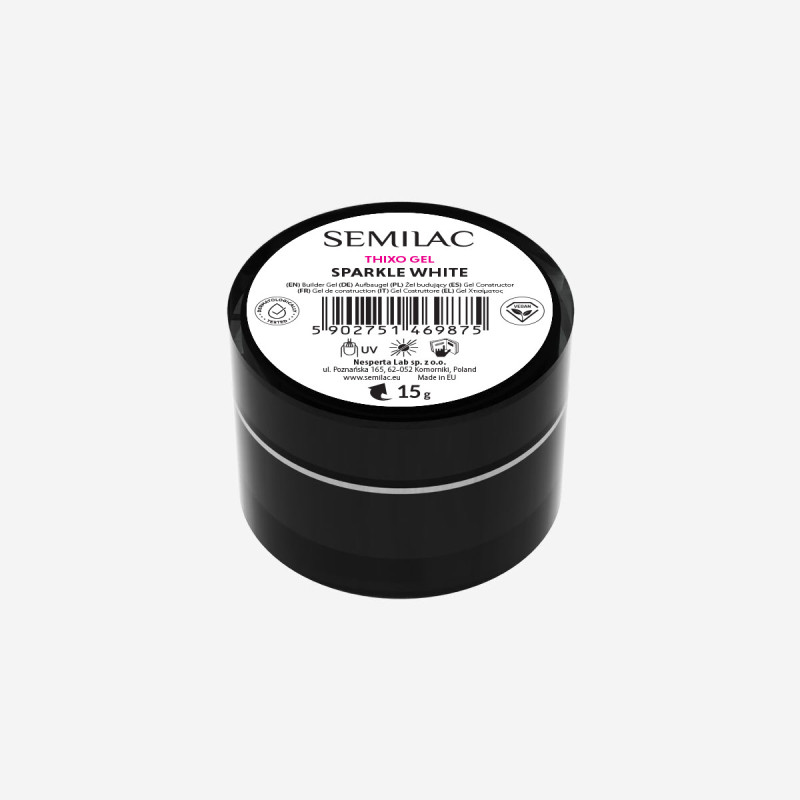Semilac Thixo Gel Sparkle White 15g