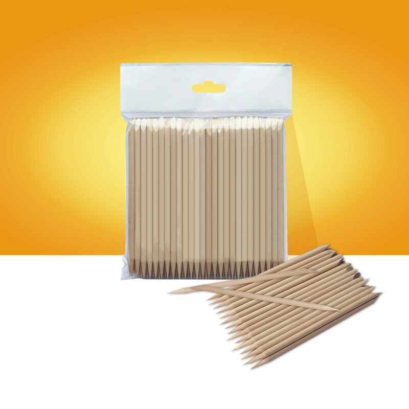 STALEKS - PACK 100 BATONNETS EN BOIS D'ORANGE