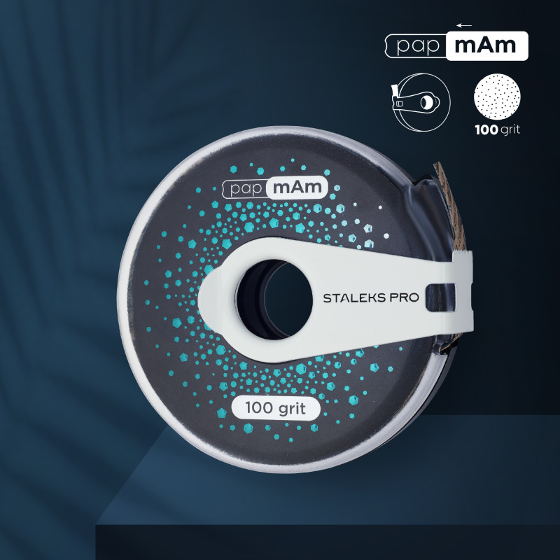 STALEKS - ROULEAU DE RECHARGE PAPmam - GRAIN 100 - AVEC BOBINE DEROULEUR