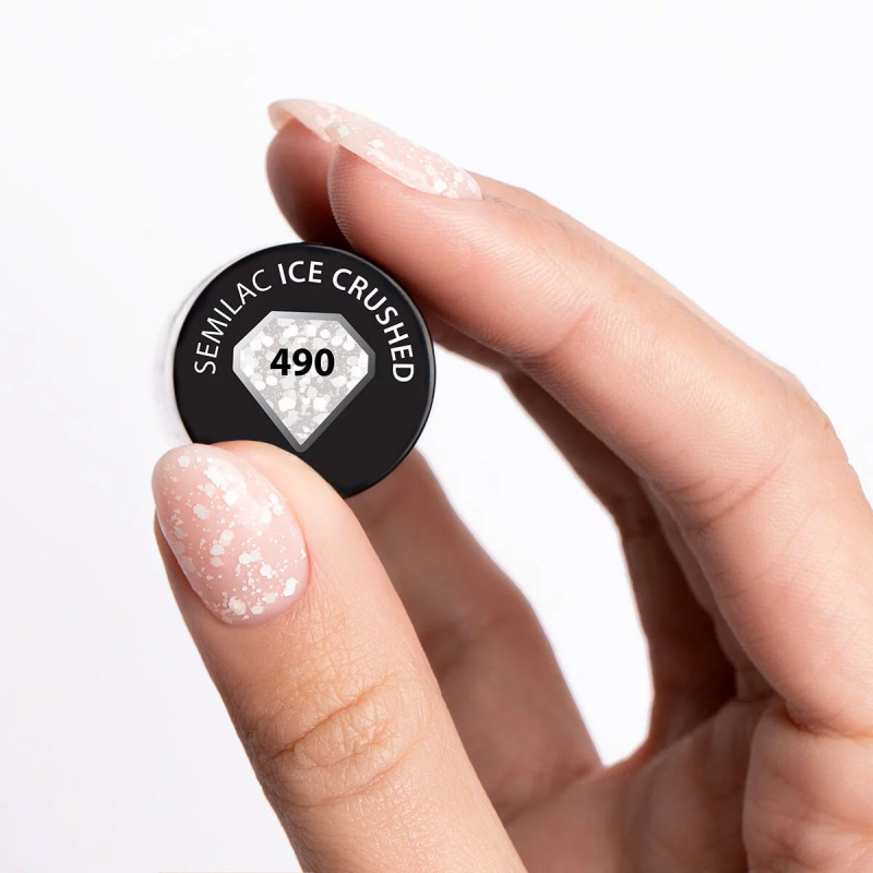 490 Semilac Ice Crushed 7 ml /Hema Free
