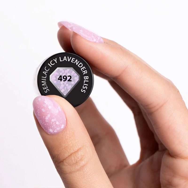 492 Semilac Icy Lavender Bliss 7 ml /Hema Free