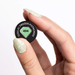 494 Semilac Frozen Pistachios 7 ml /Hema Free