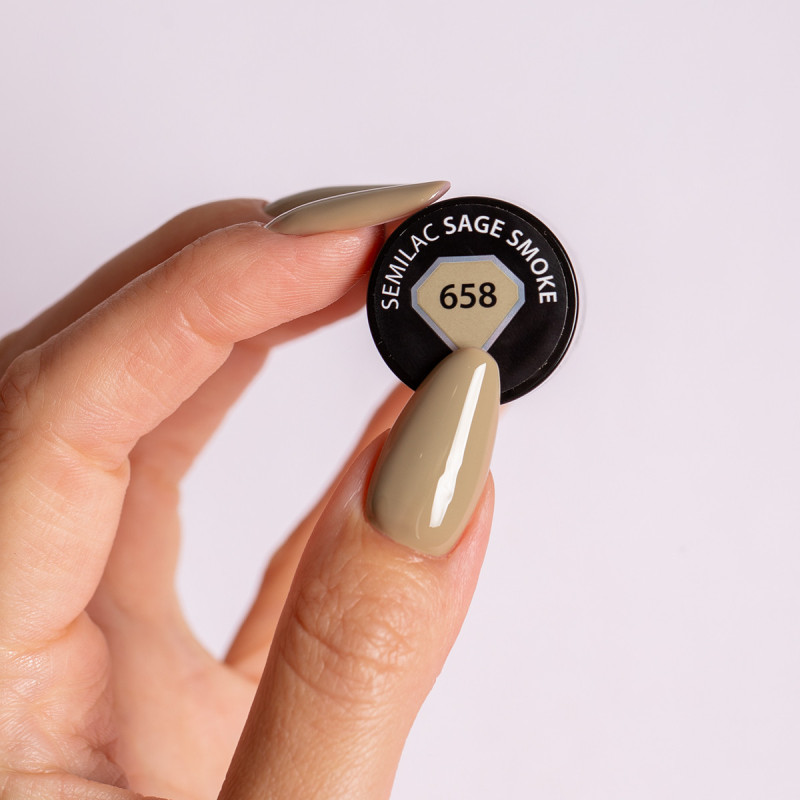 658 Semilac Sage Smoke 7 ml /Hema Free