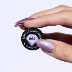 664 Semilac UV Gel Polish Lilac Gloss 7 ml/Hema Free