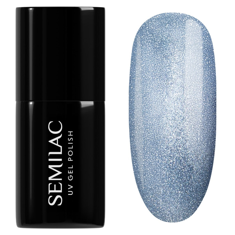 665 Semilac UV Gel Polish Blueberry Gloss 7 ml/Hema Free
