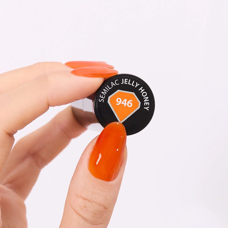 946 Semilac UV Gel Polish Jelly Honey 7ml