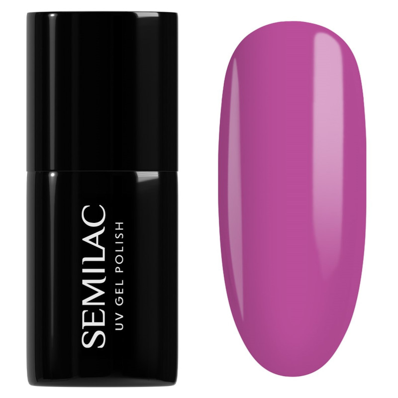 601 Semilac Neon Pink Punch 7 ml /Hema Free