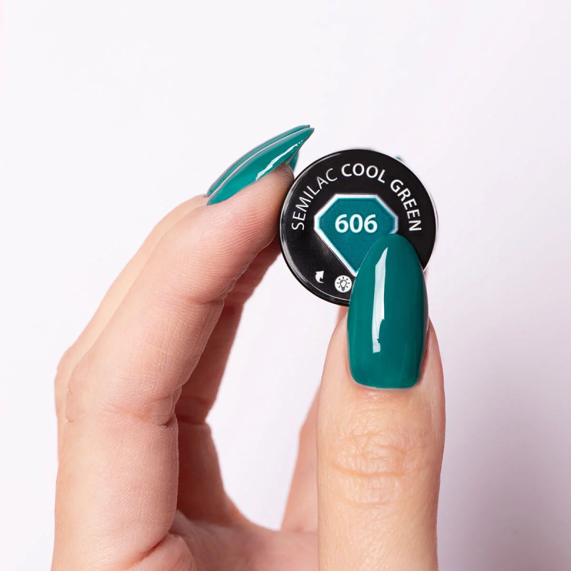 606 Semilac Cool Green 7ml /Hema Free