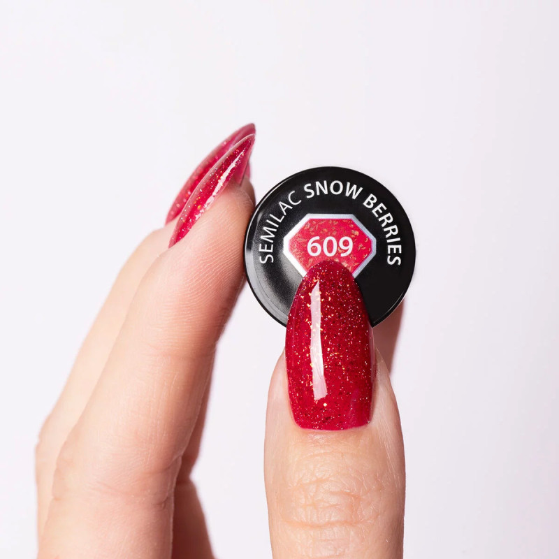 Semilac 609 Snow Berries 7ml /Hema Free