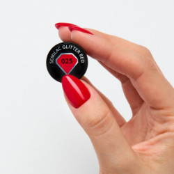 SEMILAC GLITTER RED 025