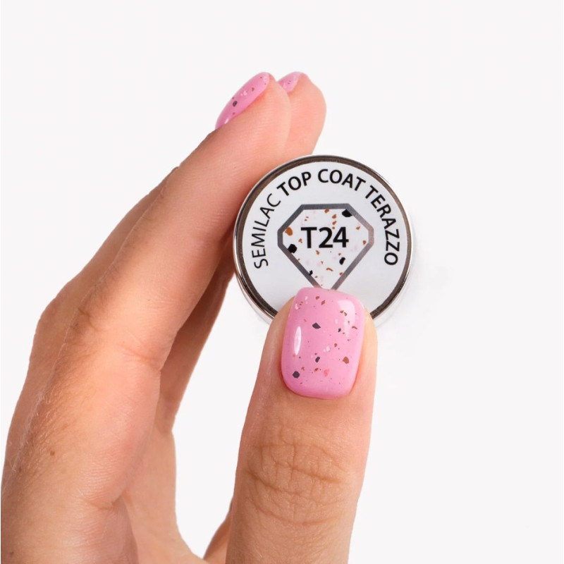 Semilac T24 Top Coat Terrazo 7ML